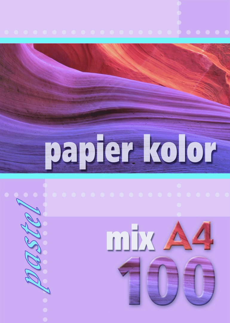 Papier ksero A4 80g 100ark. mix pastelowy